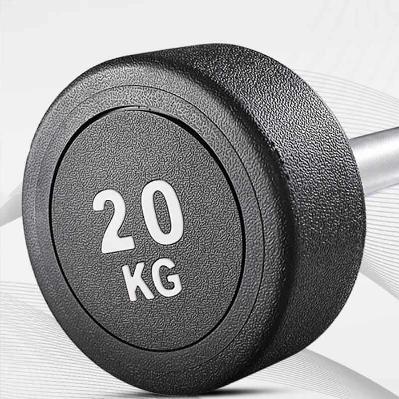 GK fixed barbell curl set barbell rack combination set commercial curved barbell integrated rubber-coated barbell