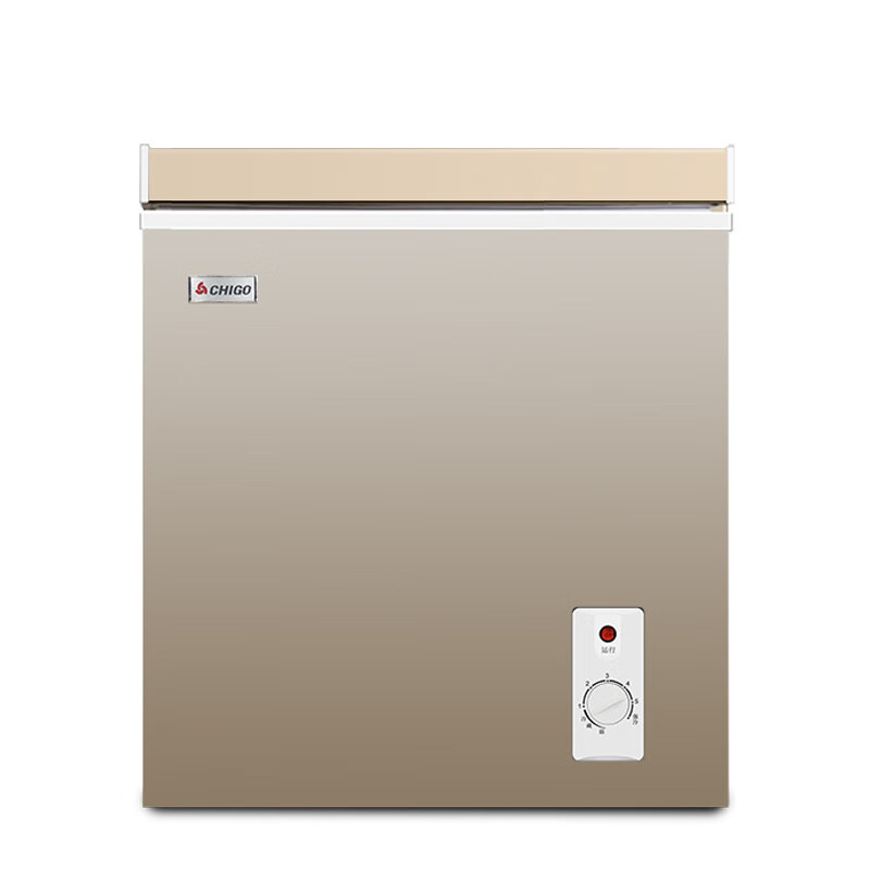 CHIGO small freezer household refrigeration small first-class energy-saving mini horizontal refrigerated fresh-keeping breast milk freezer first-class energy efficiency nationwide joint warranty 72L gold micro frost model