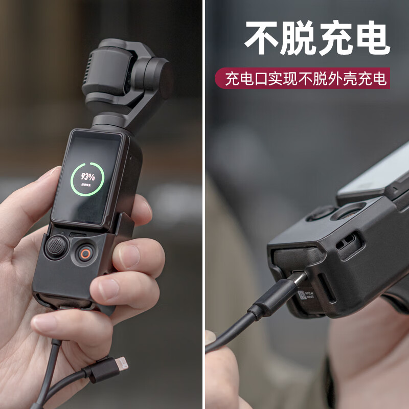 SUREWO body accessories are suitable for DJI DJI Pocket3 backpack clip, selfie stick head with tempered film storage bag, halter neck, metal bicycle magnetic stand, extension rod extension accessories, L66 extension rod + alloy tripod + Pocket3 frame