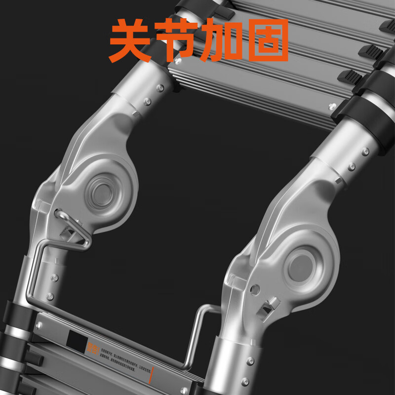 Industrial ladder telescopic ladder thickened multifunctional aluminum alloy engineering folding staircase industrial grade ladder multifunctional 3.7 meters