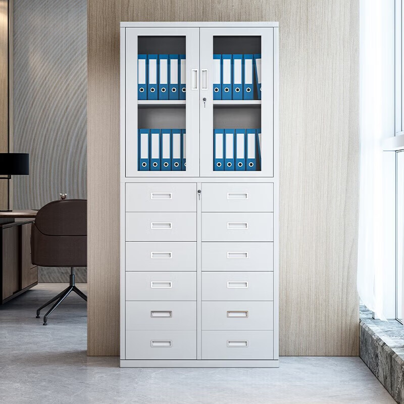 Shangliuxin steel storage cabinet, iron cabinet, parts cabinet, thickened cabinet, filing cabinet, lower shelf twelve drawer cabinet