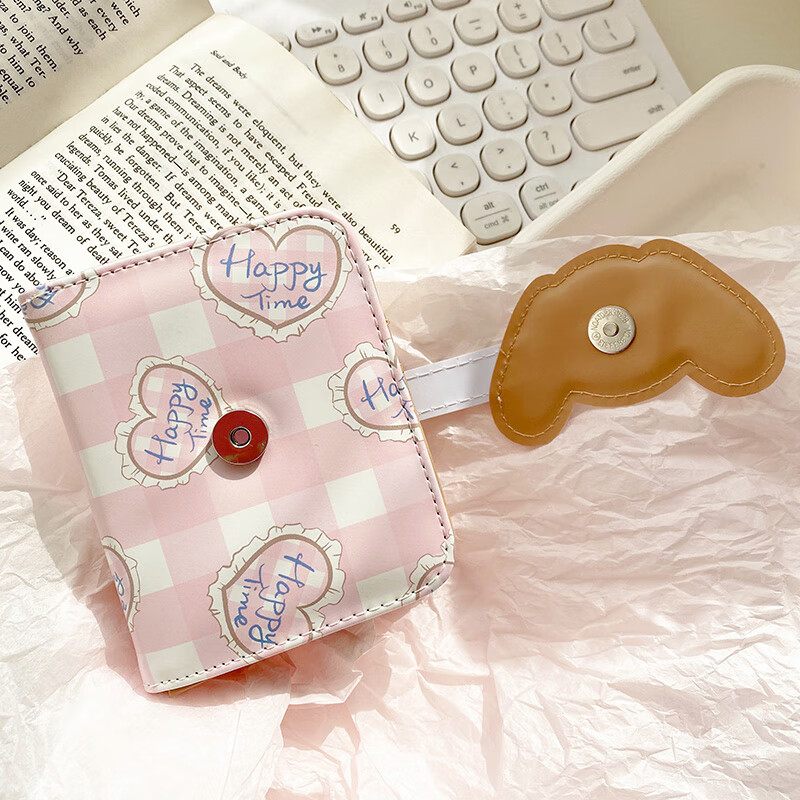 Woodpecker (TUCANO) new niche design small wallet women's short cartoon cute Japanese girl heart card holder coin purse children white dog