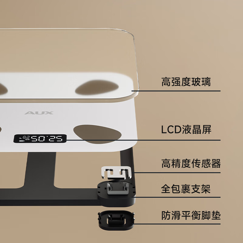 Oaks weight scale body fat scale home dormitory human body small electronic accurate intelligent durable rechargeable weighing scale