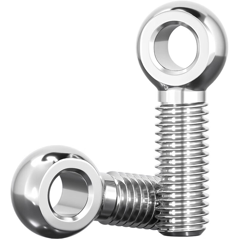 Tianzhuo Hardware 304 stainless steel lifting ring live knot fisheye screw with hole bolt rod MM5M6M8M10M12-M30 M8*20-5 only 304