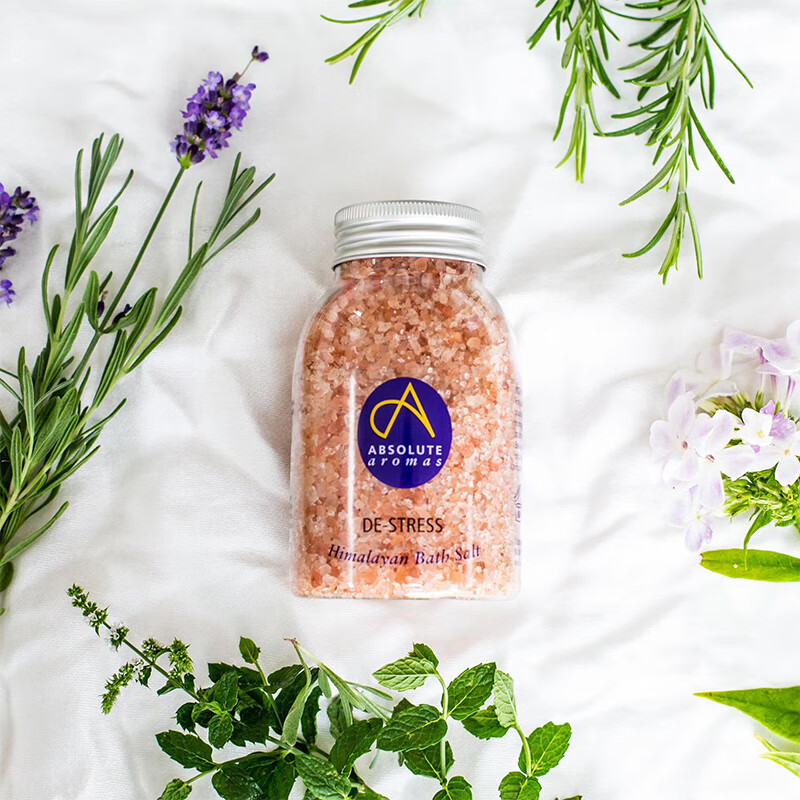 Absolutearomas British Chantilly Rose Bath Salt Bath Ball Bath Salt Cleansing Bath Essential Oil Scrub to Remove Chicken Skin and Exfoliate 290g Soothing Soreness Bath Salt