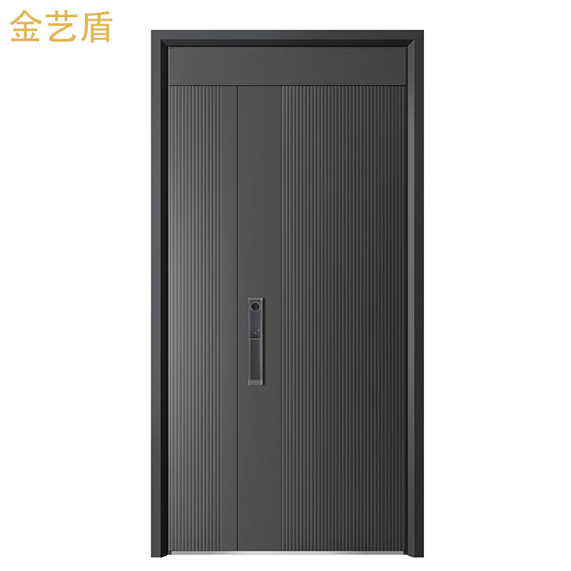 Jinyi Dun Door Industry (A07 Jinzheng) Class A safety door carved aluminum plate entrance door supports private customization A07 Jinzheng single door