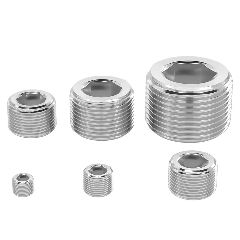Fengji 304 stainless steel inner hexagon plug throat plug oil plug screw oil plug bulkhead PT NPT 1 minute 2 minutes 3 minutes 4 minutes PT1/2*14 long 1 piece