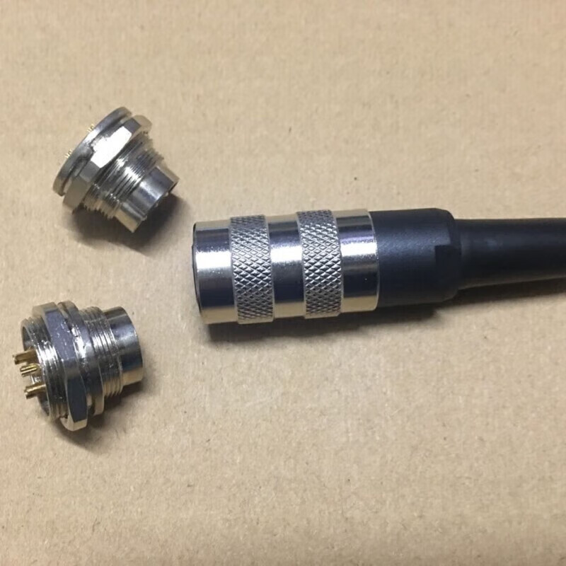 M16 connector straight 2345678-core aviation socket sensor imitation plug docking female and male terminal block straight 3-hole female