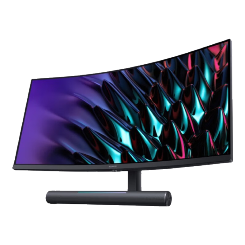 95% new Huawei (HUAWEI) 34-inch curved monitor WQHD 190Hz hairtail screen fast LCD 1ms Type-C SoundBar stereo field touch light bar gaming e-sports