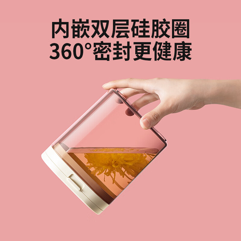 ANKOU milk powder box, infant milk powder can, sealed can, portable rice powder box, light-proof food supplement with magnetic scraper 800ML