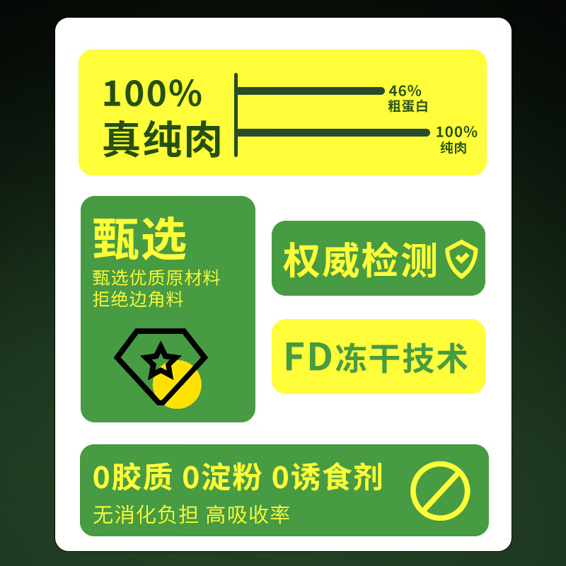 Yidi freeze-dried cat snacks for adult cats, young cats and dogs, general chicken pellets, raw bone meat, chicken breasts, mixed bucket staple food 1 catties