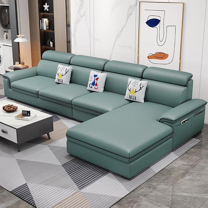 MuMian technology fabric sofa modern simple large and small apartment living room home corner fabric sofa SF-J01 2.7 imperial concubine