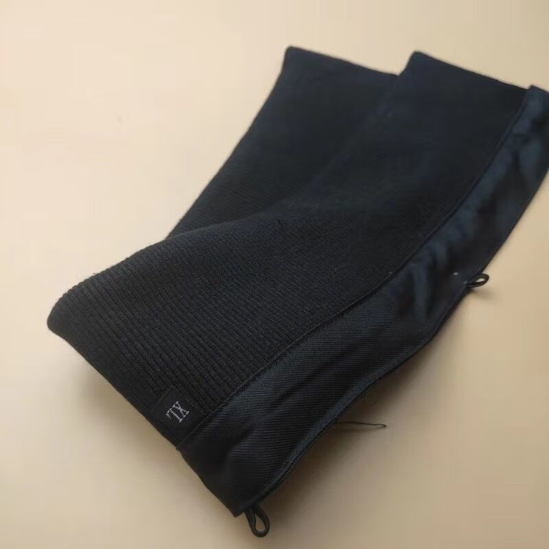 Down jacket collar protector fake collar winter general down jacket cotton coat pure cotton knitted threaded pullover collar protector outer (black) anti-dirty collar (length) about 60 cm