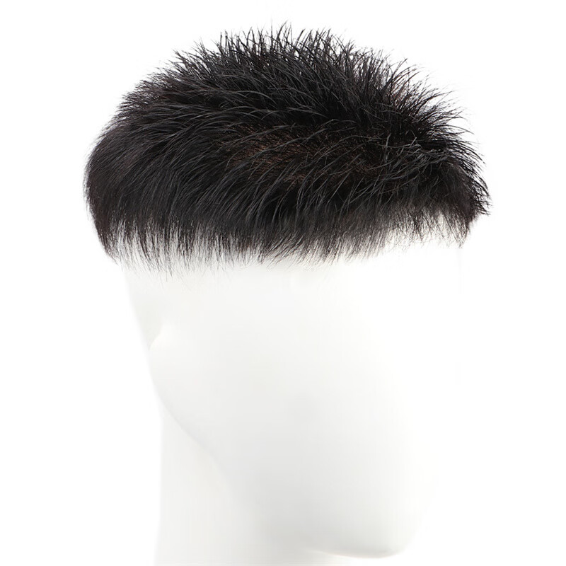 Soul special wig for men, real hair wig piece, replacement hair block, men's replacement real hair head replacement piece, invisible replacement hair block, handmade 60 mesh hair inch, 15*20, handmade mesh spin, natural black