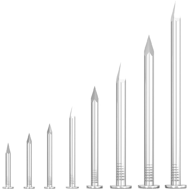 Fengji 304/201 stainless steel round nails, steel nails, yuan nails, carpentry wood cement nails, long nails, iron nails, floor nails, 1.5 inches, 40mm long (80 pieces), 304 material