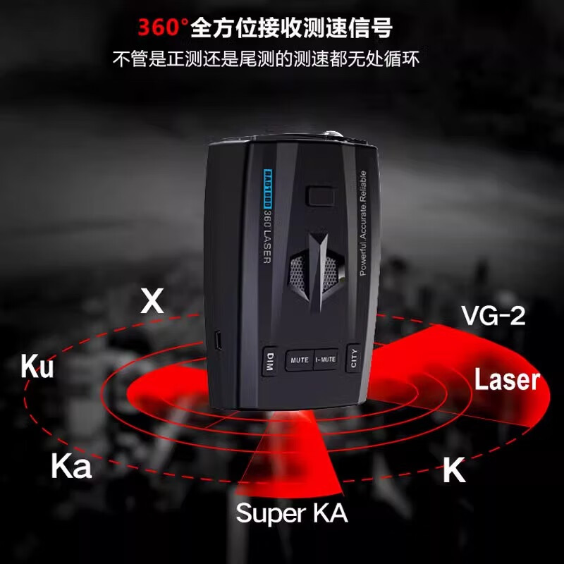 Aniwoko 2025 new car electronic dog full-frequency pure radar mobile speed measurement car early warning device free 12V car fixed + mobile speed measurement cloud upgrade