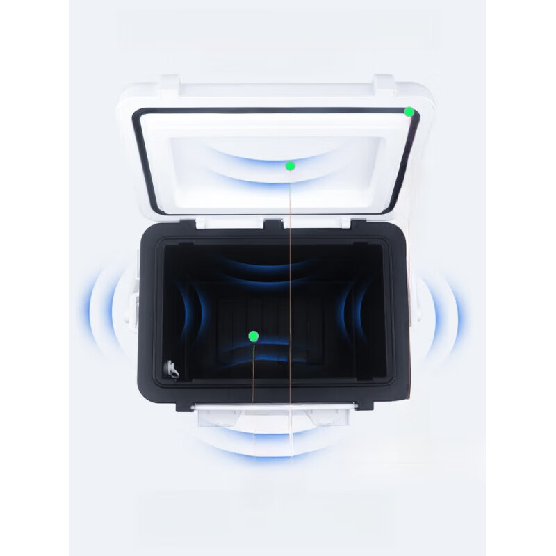 Junkiss insulated box stall vehicle outdoor camping sea fishing special small thermal insulation storage ice bucket refrigerated refrigerator 10L-sitable-Tiffany blue keeps cold for about 72 hours