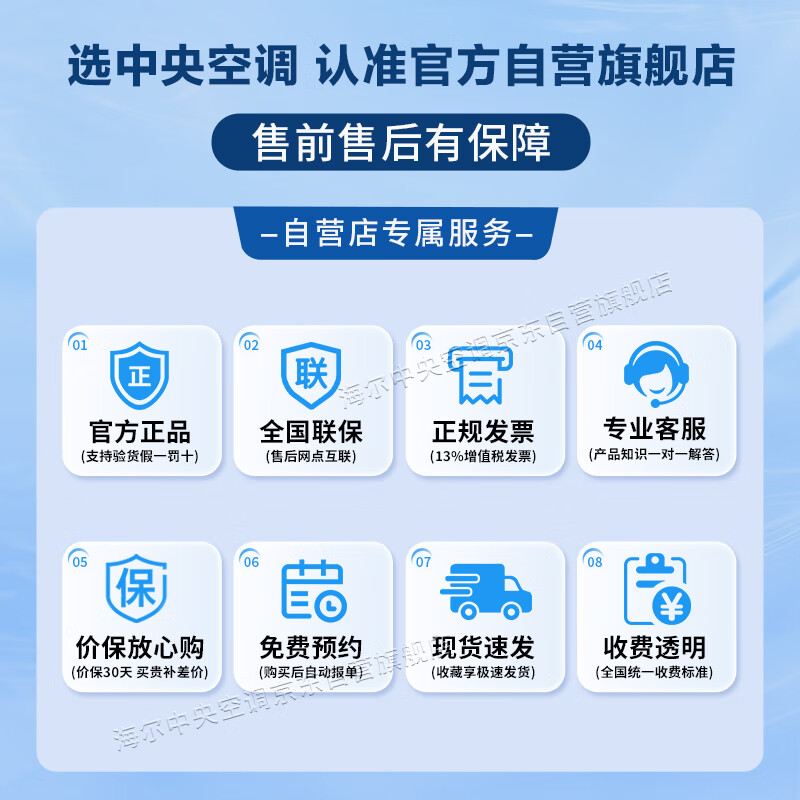 Haier central air conditioner 10 HP one-to-two duct unit ceiling unit first-class energy efficiency Store facade RFC250MXBYF1 bare machine free of labor costs JD.com self-operated