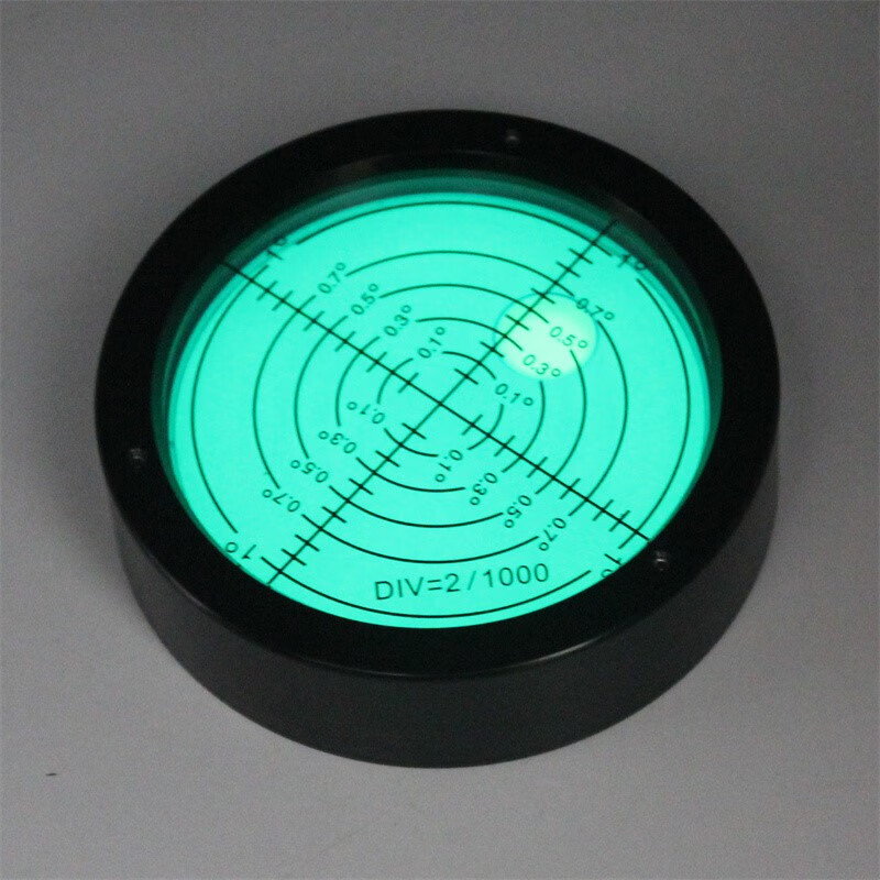 HACCURY high-precision adjustable metal universal level round level bubble bead disc bubble leveling 66 white shell green water