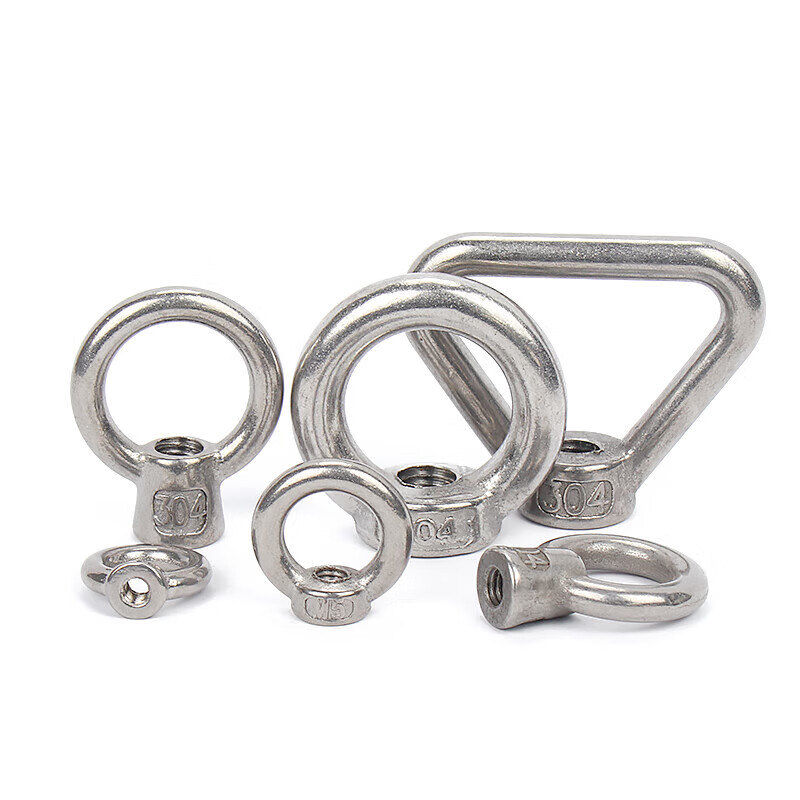 Jinchao 304 stainless steel lifting eye screw nut extension bolt O-shaped ring lifting screw M3M4M5M6-M24 M18 (1 piece) ring