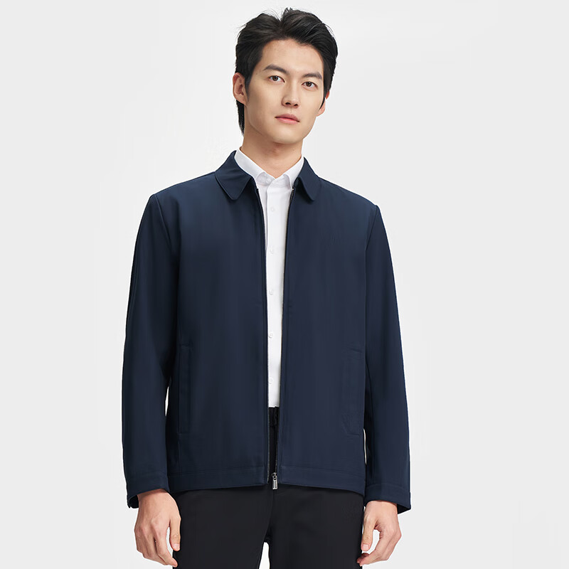Talented Jacket Men's 25 Spring and Autumn Coat Lapel Simple Breathable Business Casual Jacket Oriental Simple Luxury Style