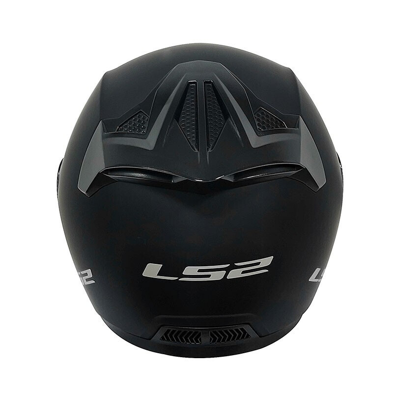 LS2 new motorcycle helmet quarter helmet electric moped four seasons large tail large size men and women half helmet OF608 matte black 3XL (recommended 61-62CM)