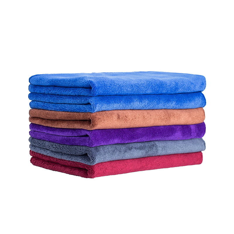 Cleaning special towel rag absorbs water and does not shed lint, thickened glass cloth for wiping table and floor, kitchen housework, red (30x70), 10 strips, medium thick