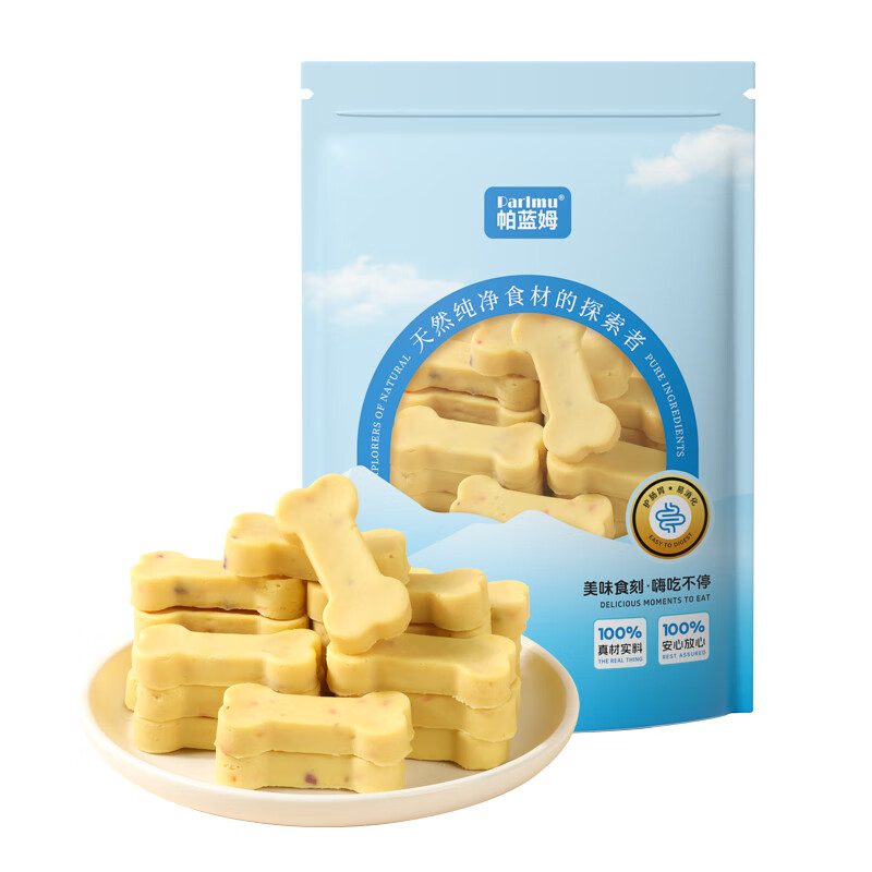 Parlmu dog snacks fruit and vegetable cheese sticks for adults and puppies universal dog molar stick training reward 100g