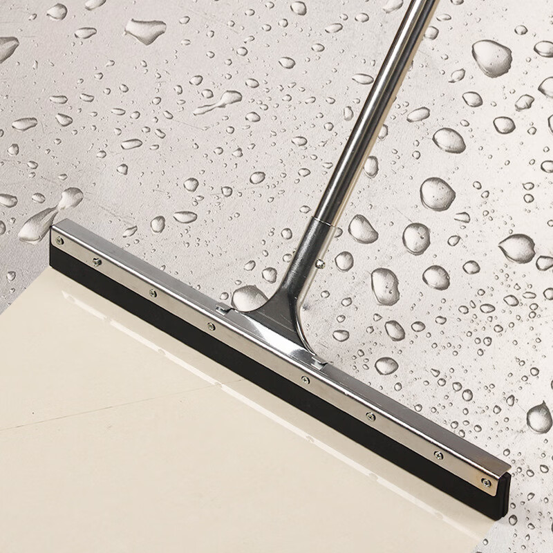 Seaside bathroom wiper floor scraper floor tile floor extra-large scraper magic broom toilet kitchen bathroom wet and dry mop scraper water pusher black rubber 40CM sweeping and scraping all in one