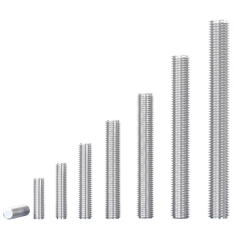 Tianzhuo Hardware M2M2.5M18M20M22M24mm 304 stainless steel thread rod screw thread full thread screw screw thread rod M20*100-1 piece