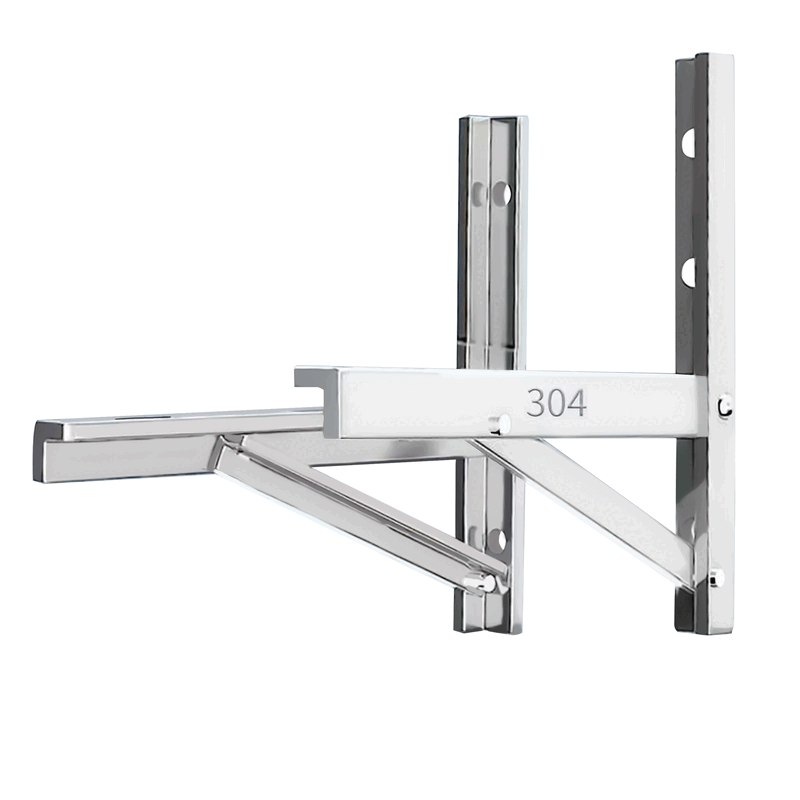 Thickened 304 stainless steel air conditioner outdoor unit bracket universal outdoor unit air conditioner bracket 1.5 HP air conditioner shelf tripod 1 HP-1.5 HP universal stainless steel 1.3 thick with a full set of stainless steel screws