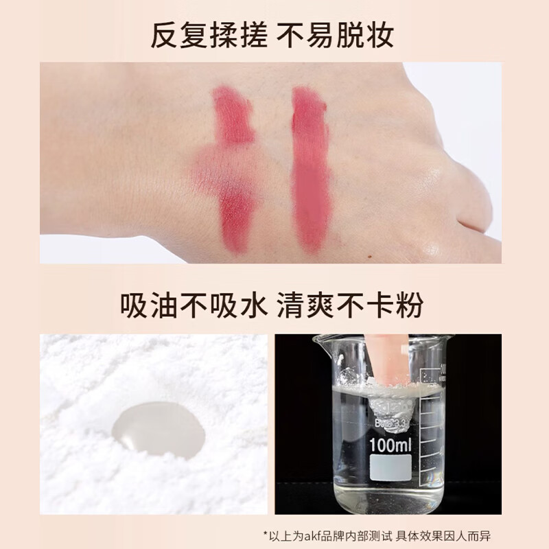 AKF Loose Powder Setting Powder Oil Control Long-lasting Powder Biscuit Oil Skin Waterproof Sweatproof Not Easy to Remove Makeup Invisible Pores Women #01 Light Mist Transparent Color