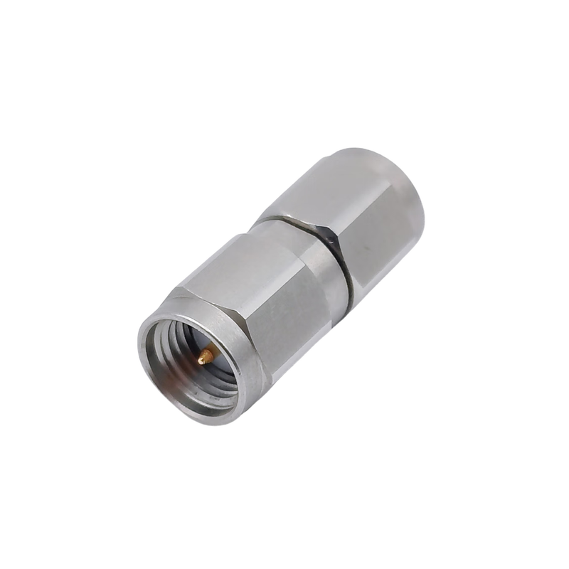Banshange 26.5G Microwave RF Coaxial Adapter SMA-JJ 26.5GHz Double Yang Stainless Steel Male to Male Straight Through Test High Frequency Calibration ASMMSMM00