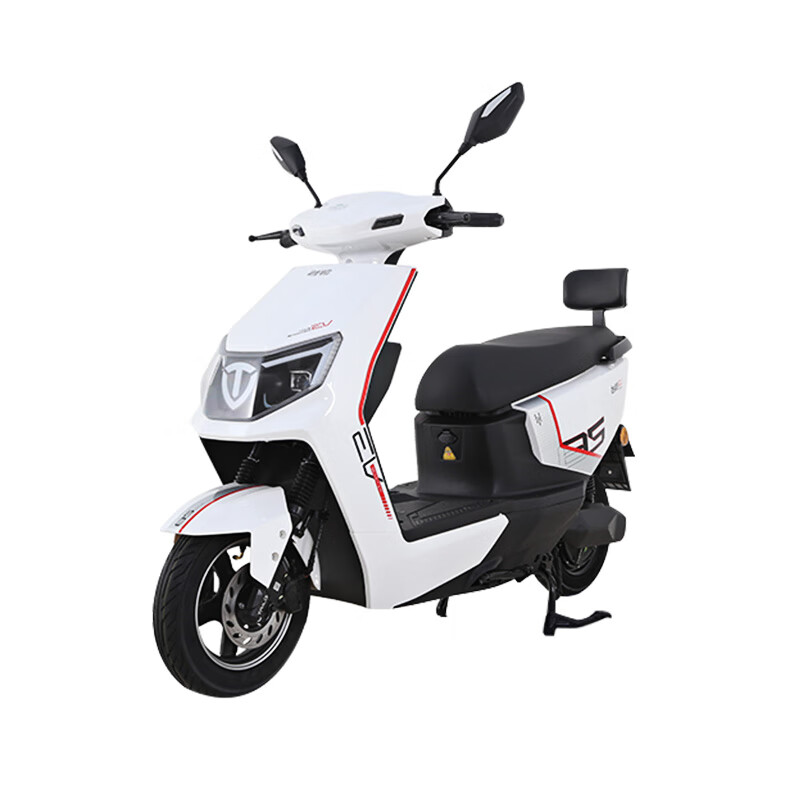 Tailing electric motorcycle A1 long range 110 kilometers electric motorcycle 1200W high-speed electric motorcycle lead-acid battery 72V35Ah takeaway and work transportation battery car Xingyao White