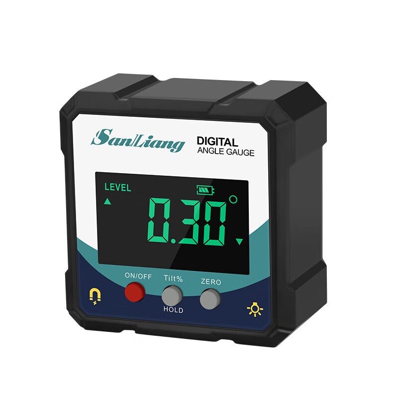 Sanliang high-precision digital inclinometer box electronic angle ruler with magnetic angle meter angle gauge level meter
