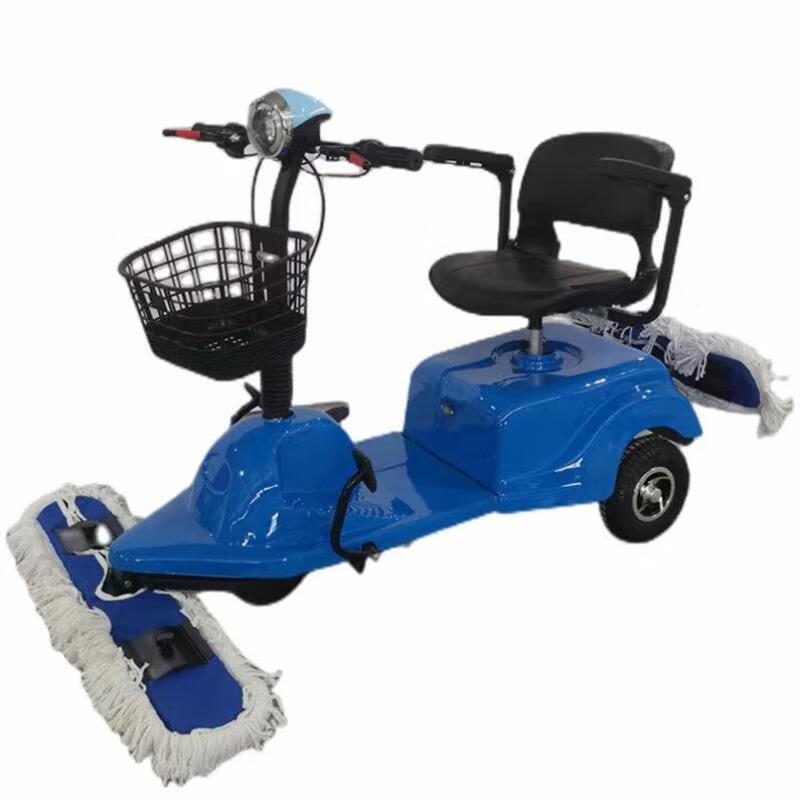 Ride-on dust mop truck electric mop truck dust wiper cart sweeper sweeper truck industrial sweeper motor 90