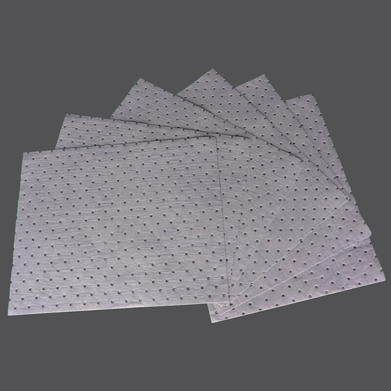 CreClean industrial oil-absorbing cotton pads, oil-absorbing felt, absorbent cotton oil spills, oil leakage oil-absorbing pads, pressure point models 400*500*3mm 100 pieces - gray