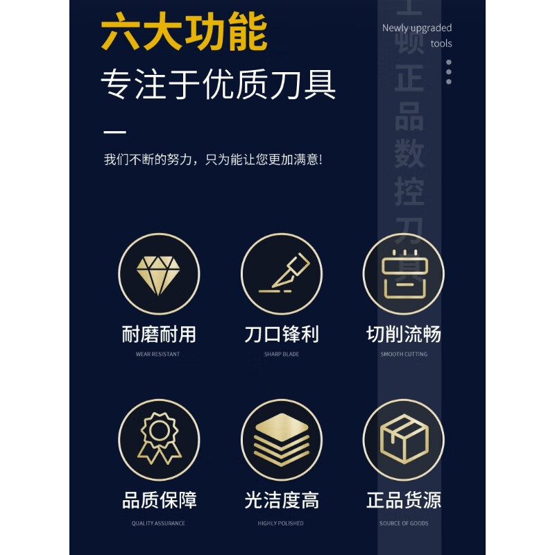 Mold milling blade R4 R5 R6 R8 R10 round blade steel stainless steel cast iron 1204 1003 round nose camel