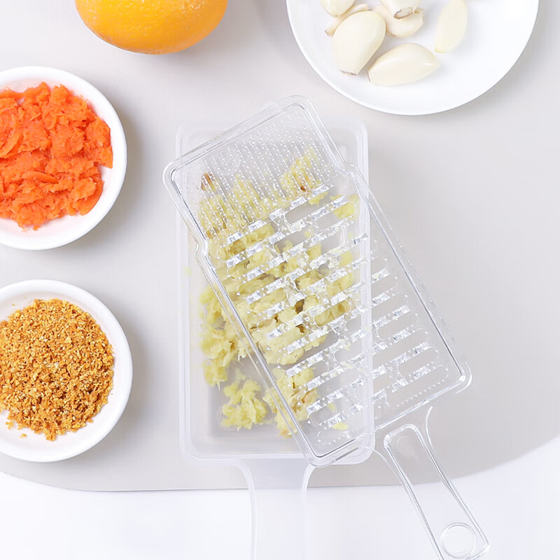 KOKUBO Japan imported mud grinder, vegetable grinder, fruit grinder, children's food supplement grinder, ginger and garlic grinder, transparent color 1 piece