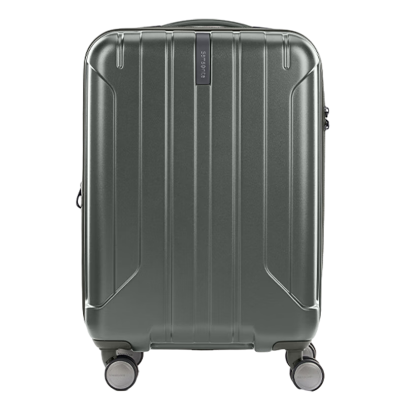 Samsonite luggage, fashionable, large-capacity, expandable boarding suitcase, business travel suitcase, security password box, dowry suitcase AY8, green 24 inches