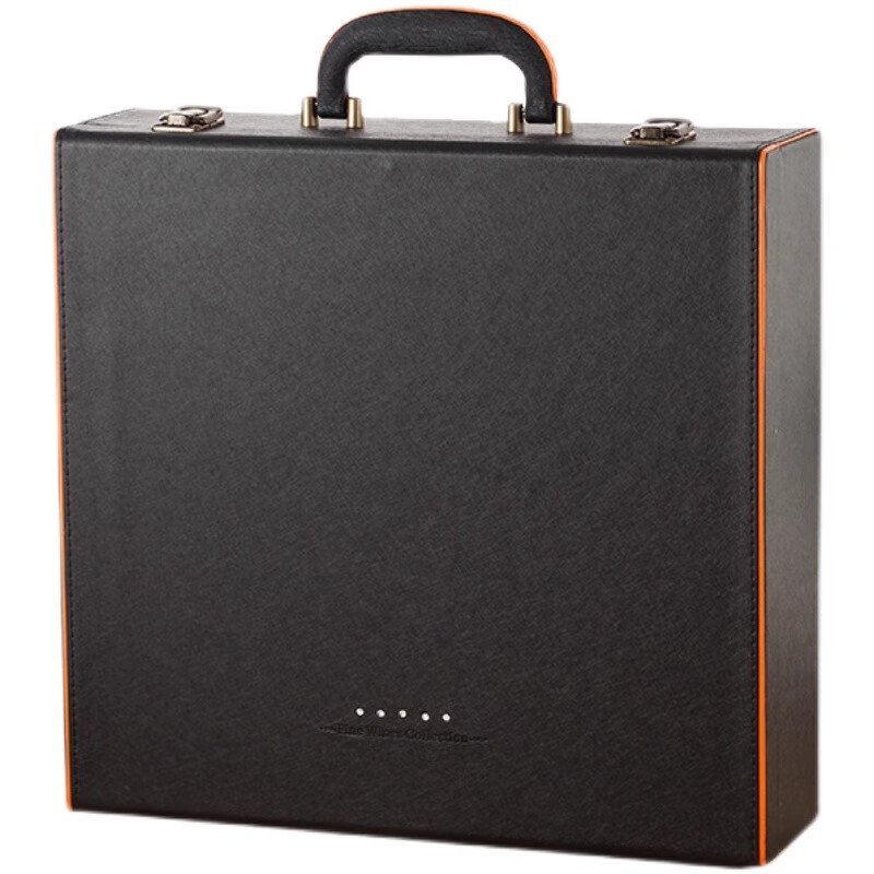 Nanbowan high-end red wine packaging gift box four wine gift boxes custom red wine leather box empty box packaging four wine boxes black four wine utensils (excluding wine)