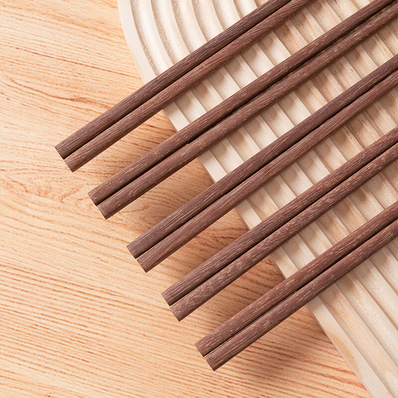 Zhang Xiaoquan red sandalwood chopsticks natural wood chopsticks household solid wood paint-free wax-free chopsticks tableware five pairs C400201