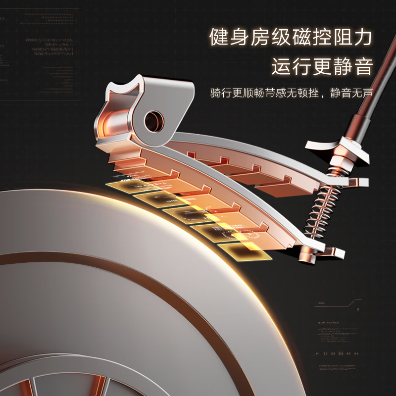 OES dynamic bicycle mini home silent aerobic climbing machine exercise bike weight loss equipment indoor foldable bicycle 8-speed magnetically controlled resistance adjustment/foldable storage/grey