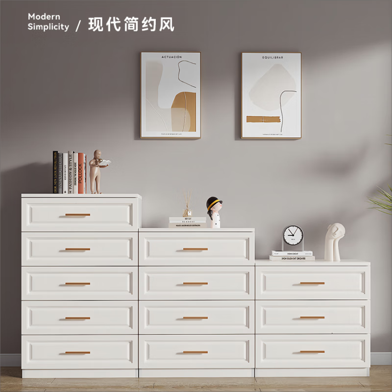 Xunlan French Drawer Cabinet Bedroom Six Drawer Cabinet Light Luxury Eight Drawer Cabinet Storage Cabinet Living Room Large Capacity Storage Cabinet Solid Wood Storage Cabinet Chest of Drawers Length 60 Width 40 Height 115 SF Delivery to Home Self-installation