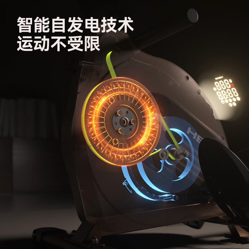 HEAD PROFASIONALHEAD rowing machine home magnetic resistance super fat burning fitness equipment comprehensive training device small boat sliding machine standard version 16-speed manual resistance adjustment丨course丨white and green