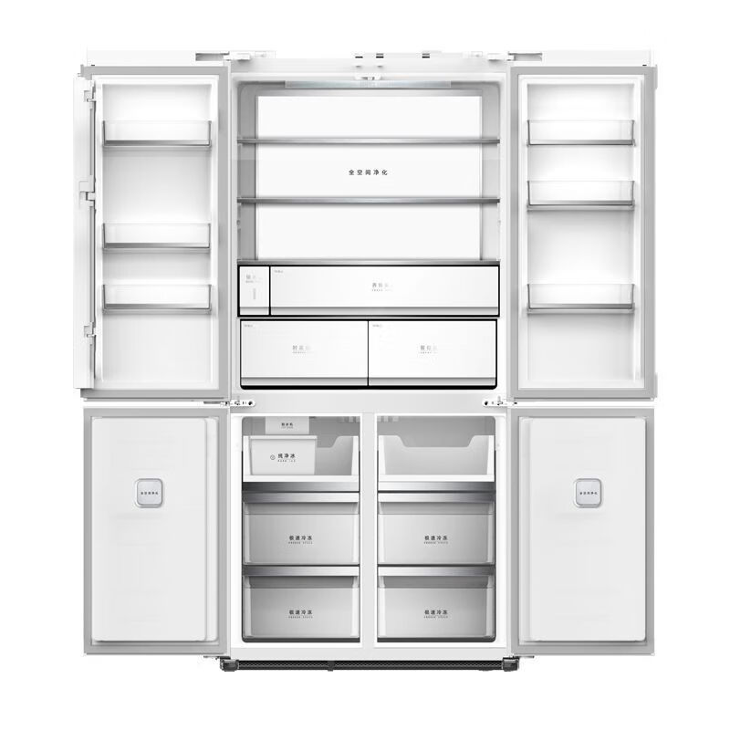Meiling refrigerator BCD-560WP9BTZ embedded four-door cross door frequency conversion automatic ice making large capacity 560WP9BTZ glazed seal