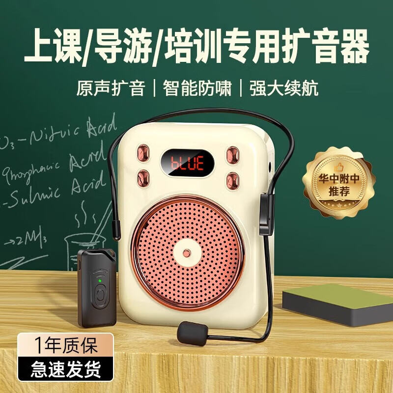 EARISE S.22 loudspeaker high volume portable little bee teacher teaching teacher dedicated outdoor tour guide card player beige wired