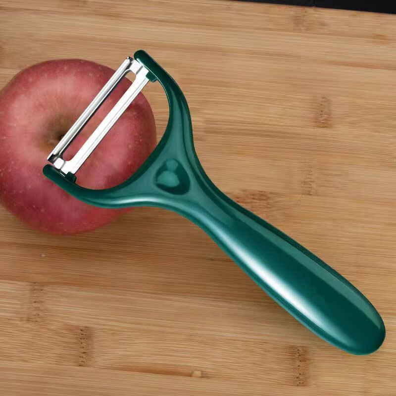 Jidaocook German stainless steel peeling knife potato peeler scraper fruit melon planer kitchen household multi-purpose 2 pack dark green melon planer