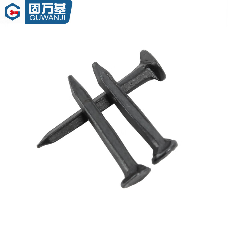 Guwanji black shoe nails, square small iron nails, small woodworking board autumn leather nails, triangular nails, pointed nails, revised mini shoe nails, 19 mm, 50 g, about 120 pcs
