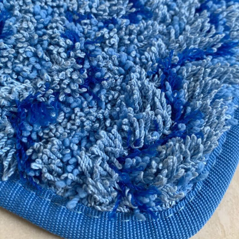 Rubbermaid flat mop set 18-inch flat mop set microfiber inlet aluminum mop dry and wet dual-use lazy mop artifact 18-inch set includes a mop - blue